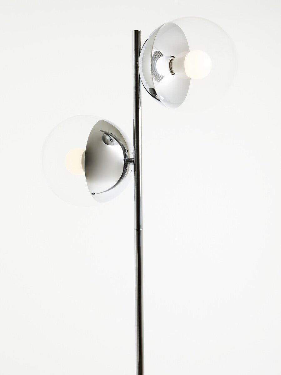 Revive Silver Metal Floor Lamp