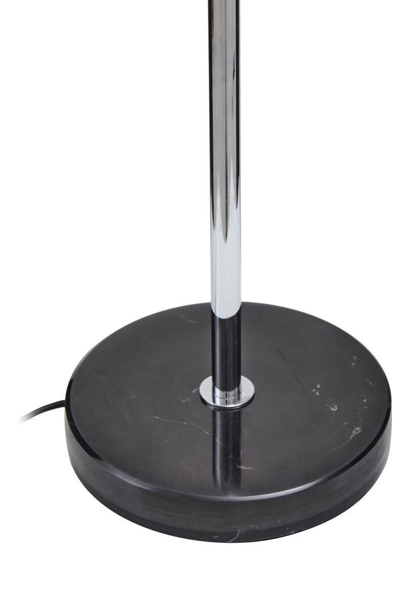 Revive Two Light Silver & Black Marble Table Lamp