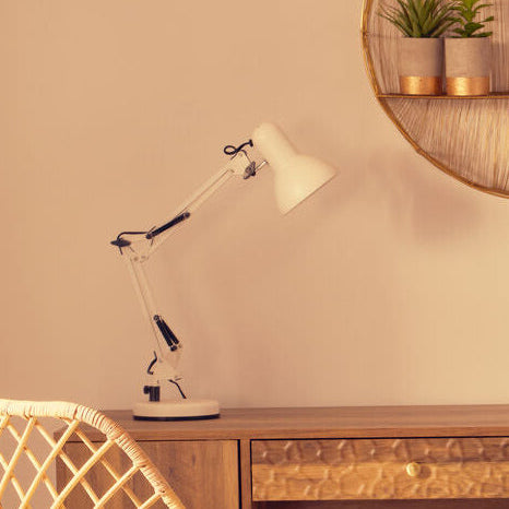 Payton Studio Matte White Metal Table Lamp