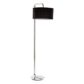 Leyna Floor Lamp With Black Fabric Shade