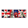 London Icons Wall Art Red Contemporary