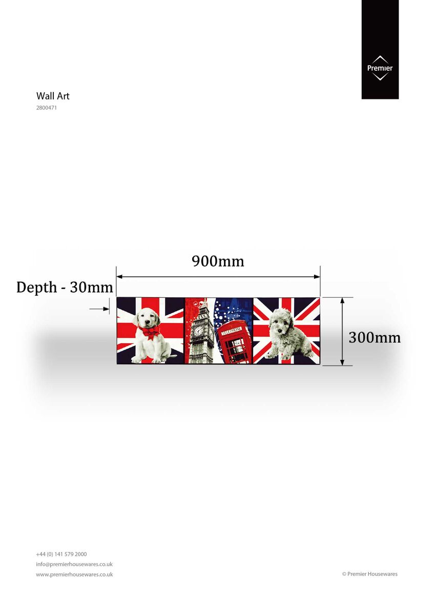 London Icons Wall Art Red Contemporary