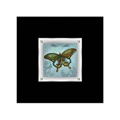 Butterfly 1 Framed Wall Art Black Contemporary