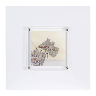 Framed Scottie Wall Art Black