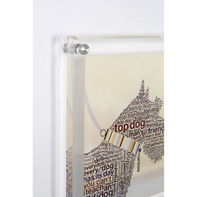 Framed Scottie Wall Art Black