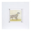 Framed Labrador Wall Art Black Contemporary