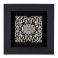 Nason Framed Silver Filigree Carving Wall Art