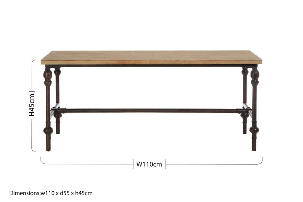 Tribeca Black Industrial Coffee Table