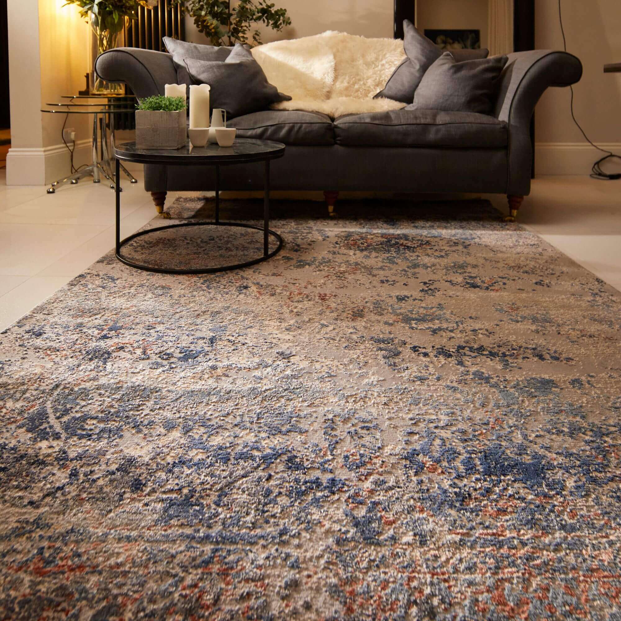 Arabesque Multicolour Abstract Contemporary Rug