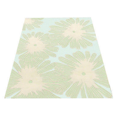 Ditsy Daisy Cream & Green Kids Rug