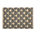 Bosie Large Takara Linen Black Scandinavian Rug