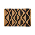 Bosie Hemp Small Black Rustic Rug