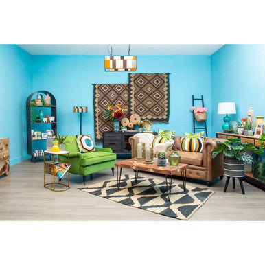 Bosie Hemp Small Black Rustic Rug