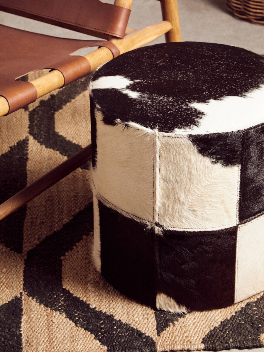 Bosie Hemp Small Black Rustic Rug