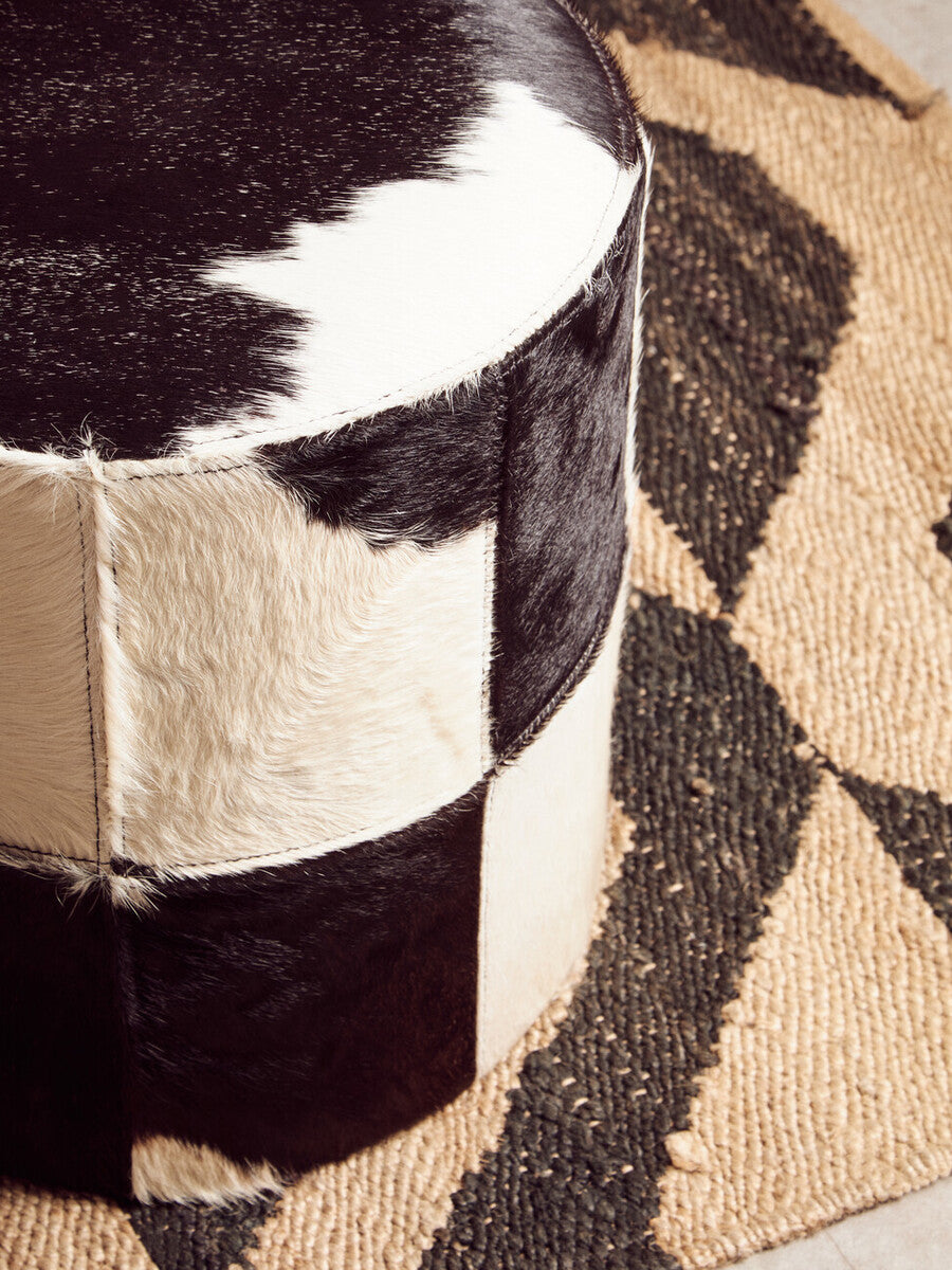 Bosie Hemp Small Black Rustic Rug
