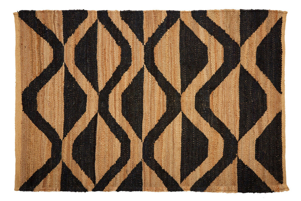 Bosie Hemp Large Black Modern Rug