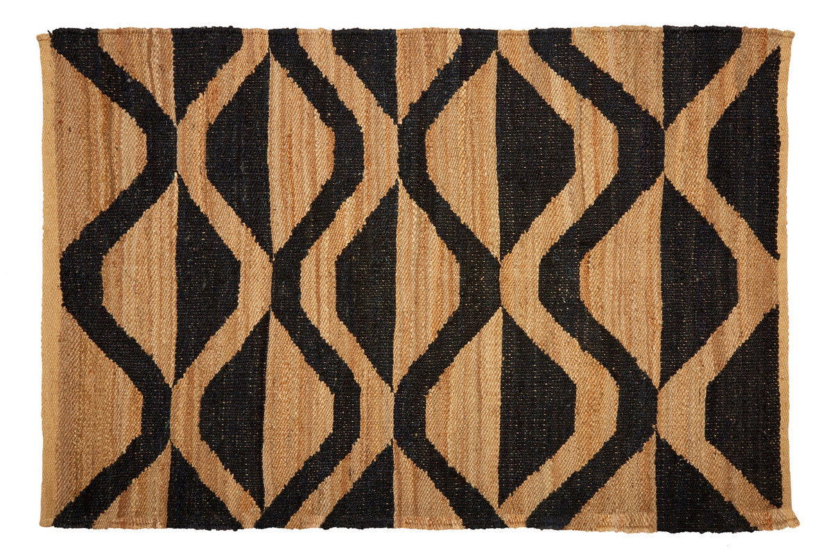 Bosie Hemp Large Black Modern Rug