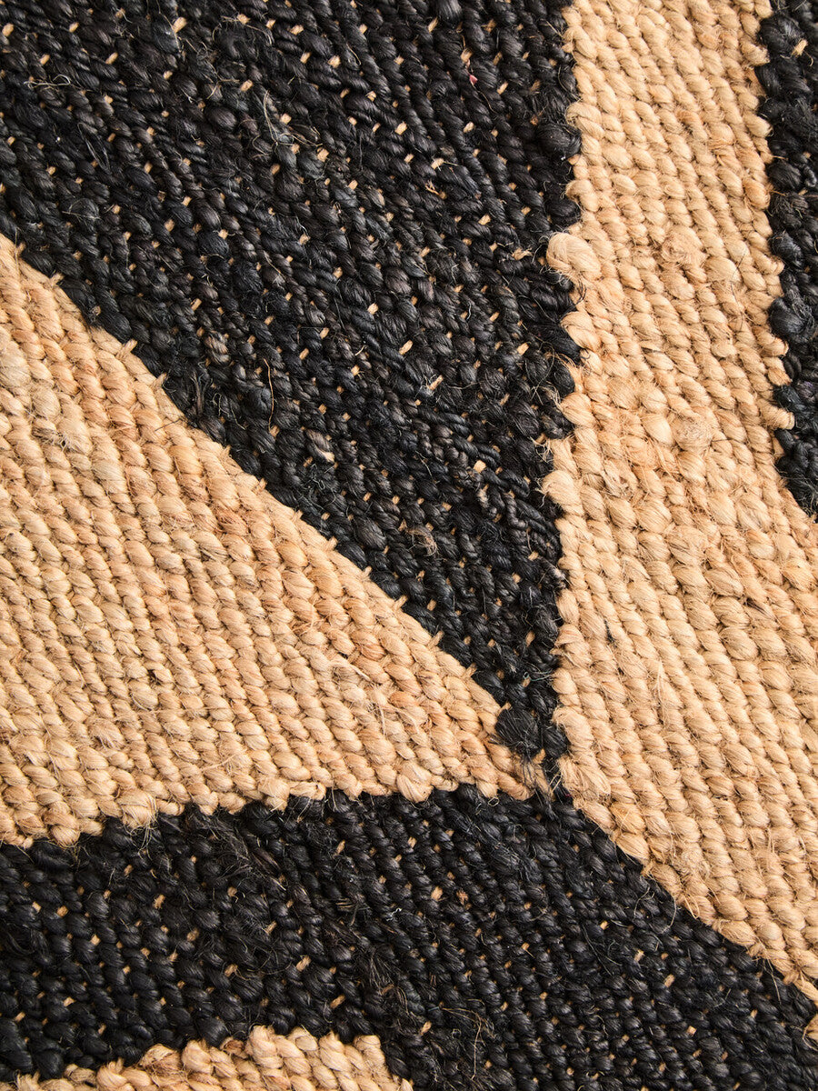 Bosie Hemp Large Black Modern Rug