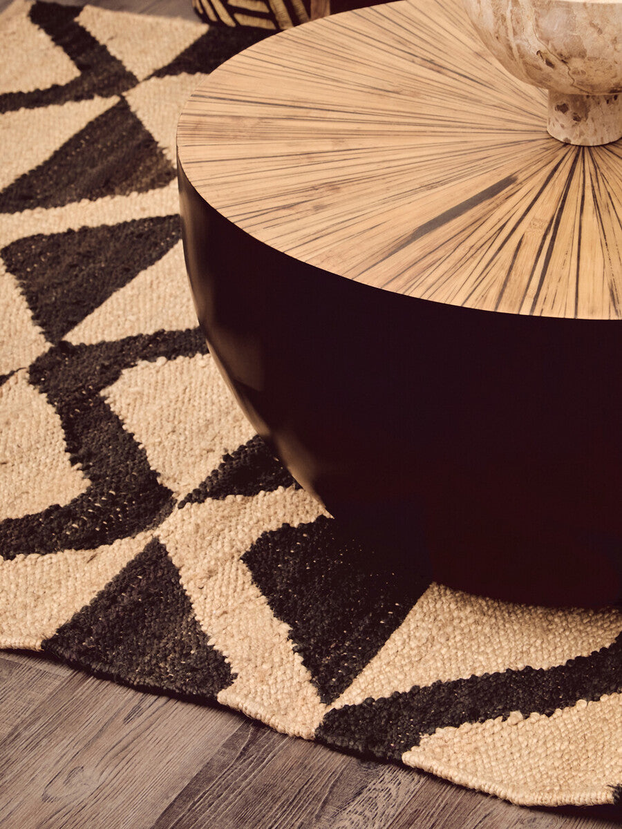 Bosie Hemp Large Black Modern Rug