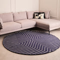 Bosie Moyo Blue & White Round Rug