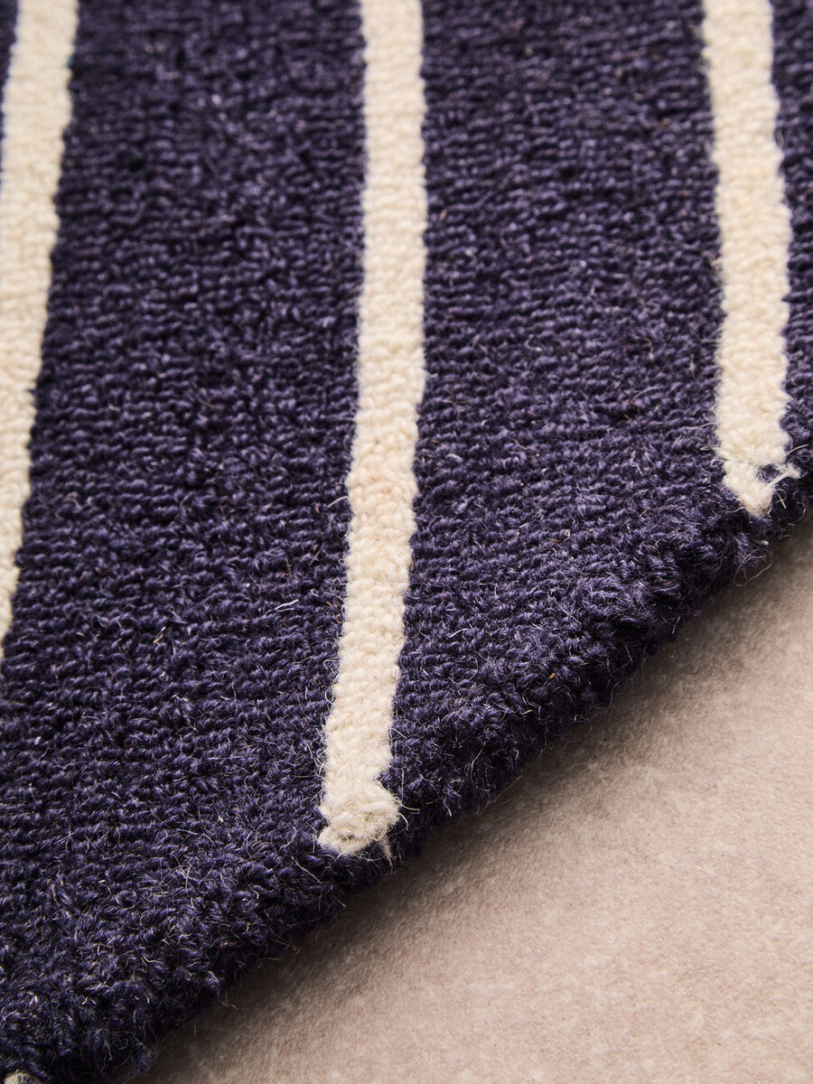 Bosie Moyo Blue & White Round Rug