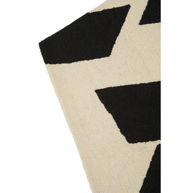 Bosie Milana Small Black & White Geometric Rug