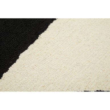 Bosie Milana Small Black & White Geometric Rug