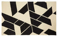 Bosie Milana Large Black & White Geometric Rug