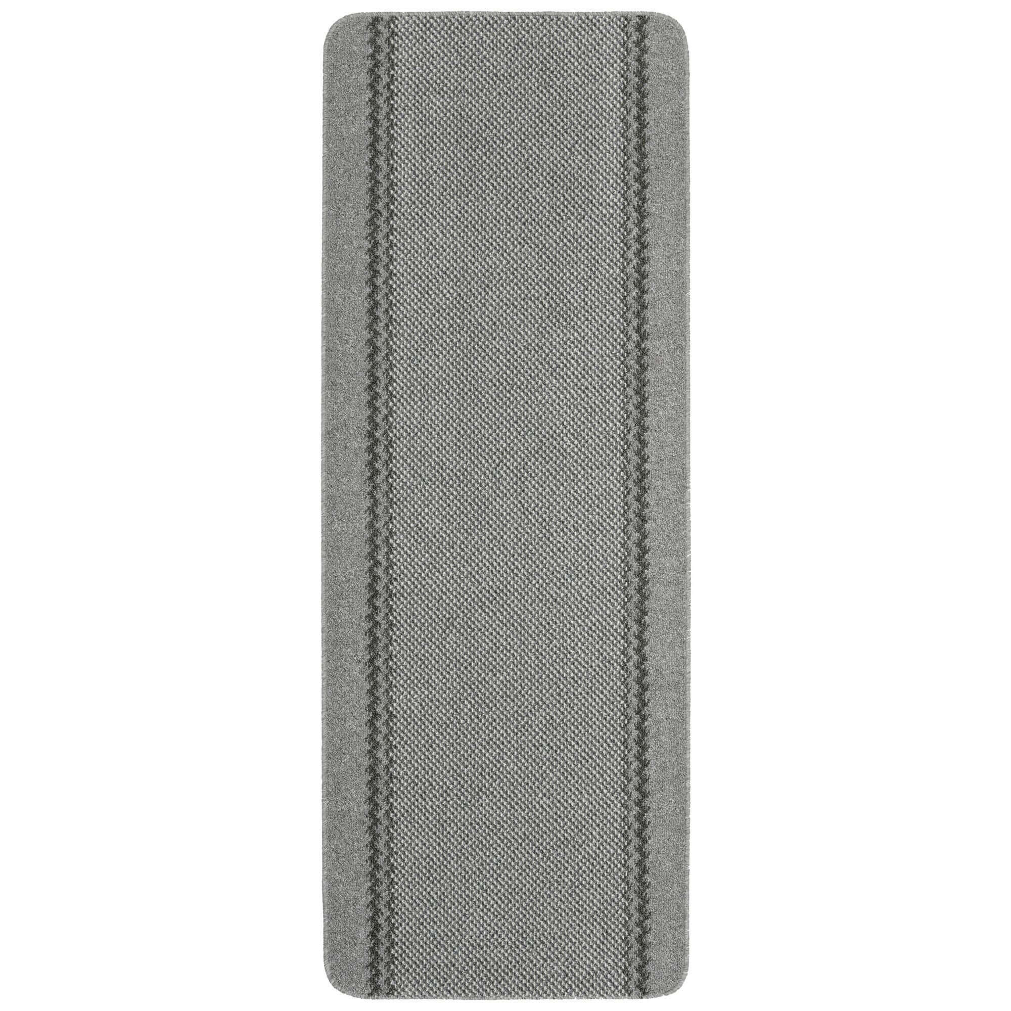 Washable Designer Bordered Grey Rug