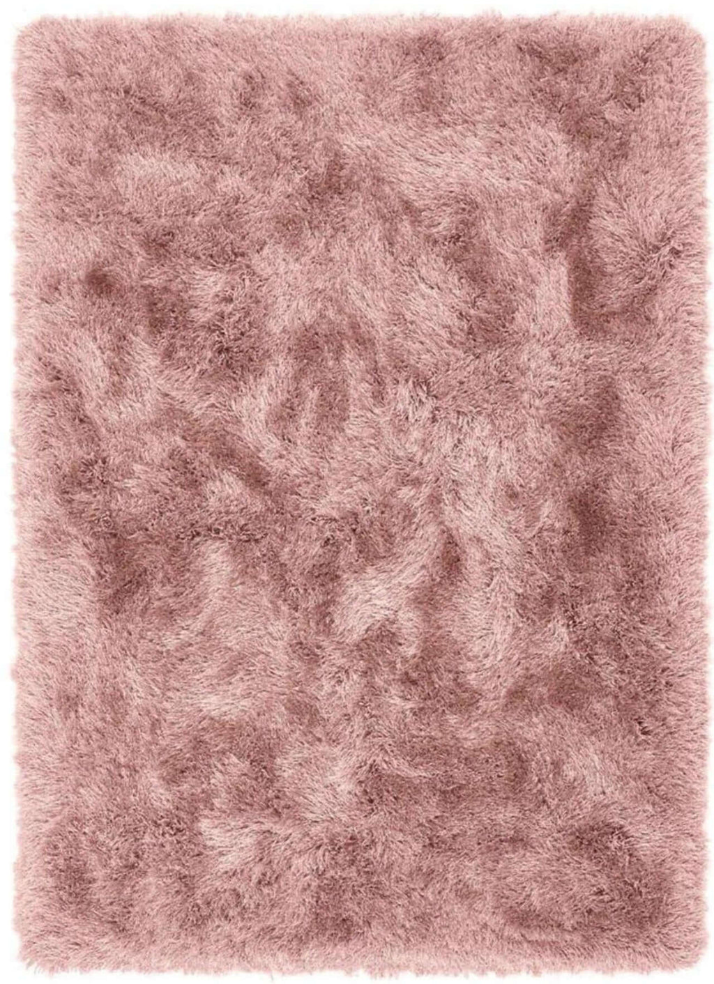 Extravagance Rose Shaggy Polyester Contemporary Rug