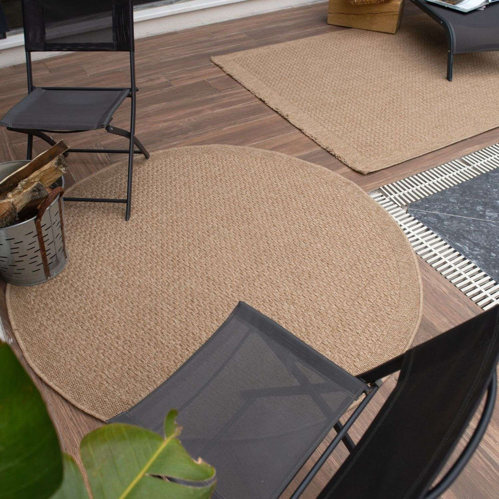 Nature Outdoor Rug Neutral Rattan Natural