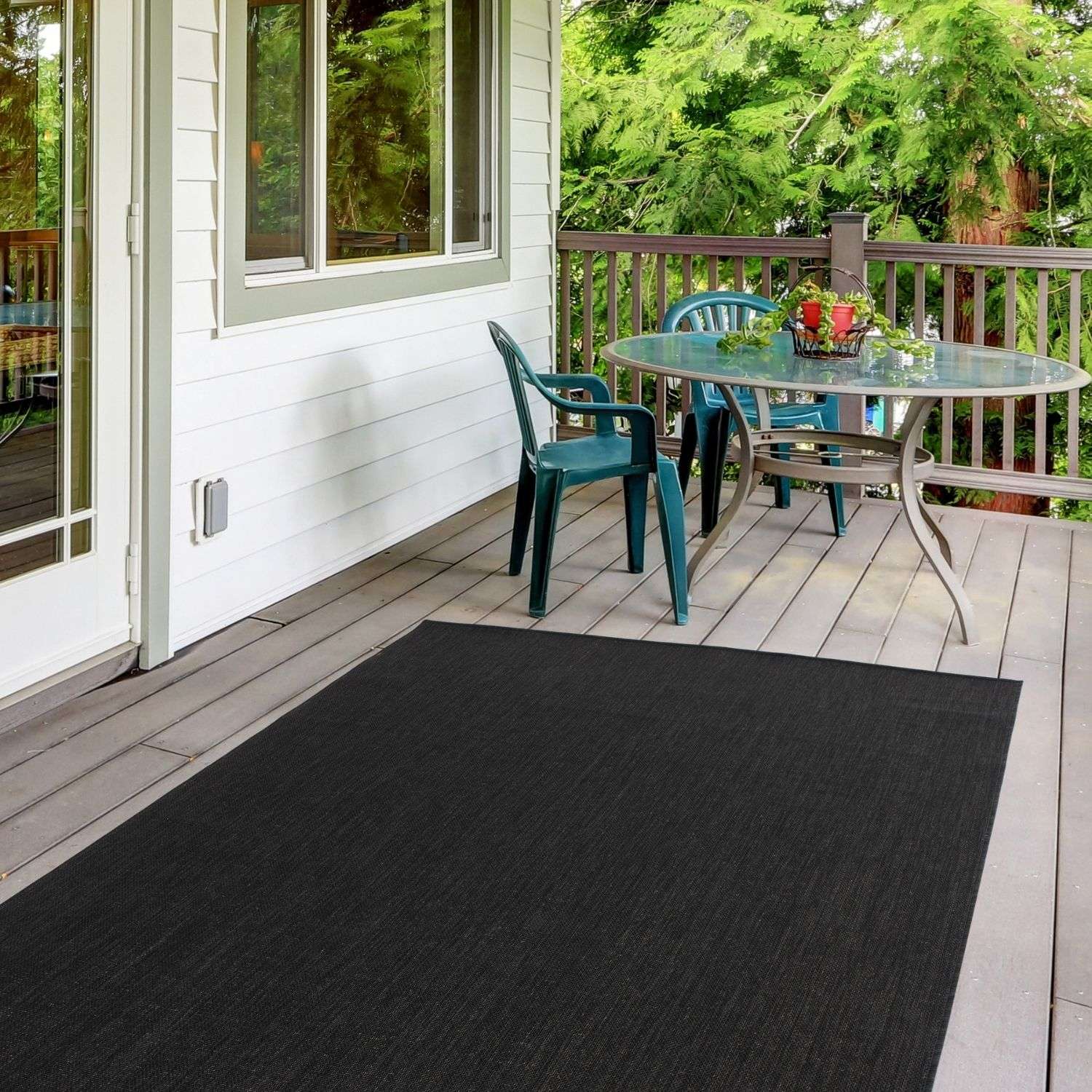 Ecology Outdoor Rug Black