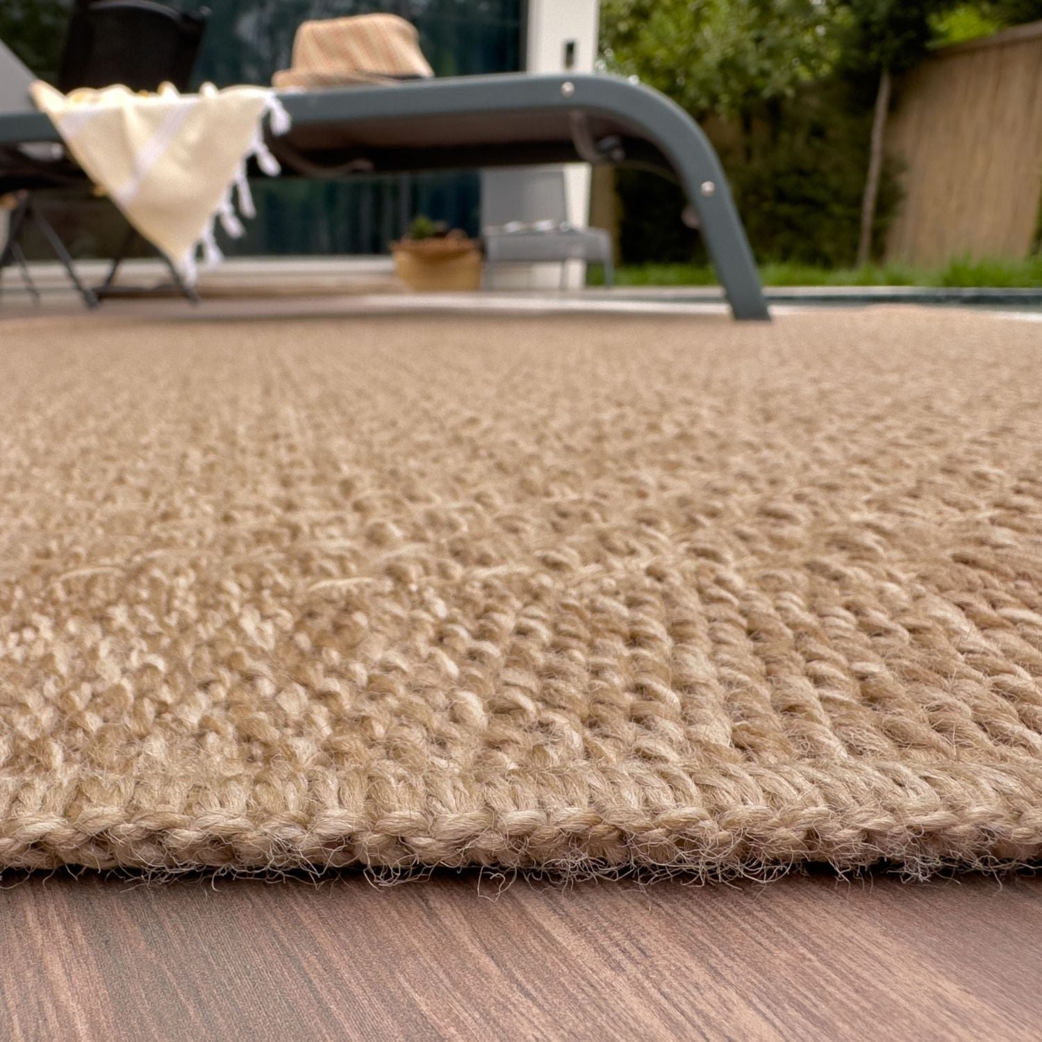 Nature Outdoor Rug Neutral Jute