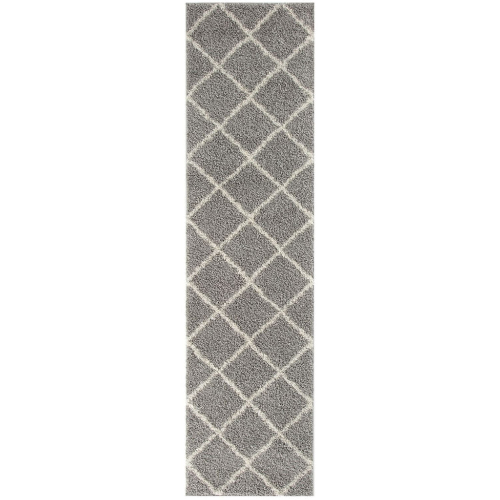 Moroccan Grey Shaggy Rug