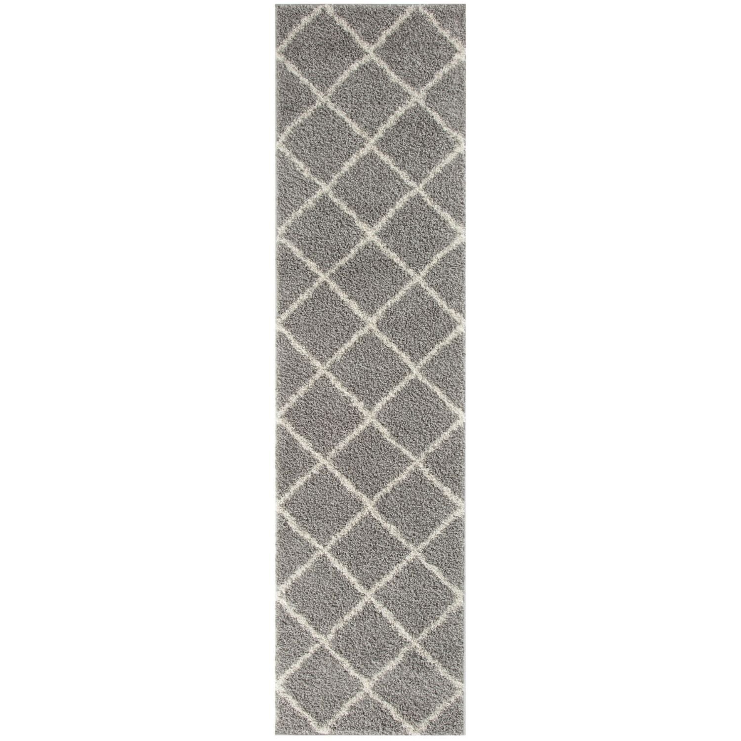 Moroccan Grey Shaggy Rug