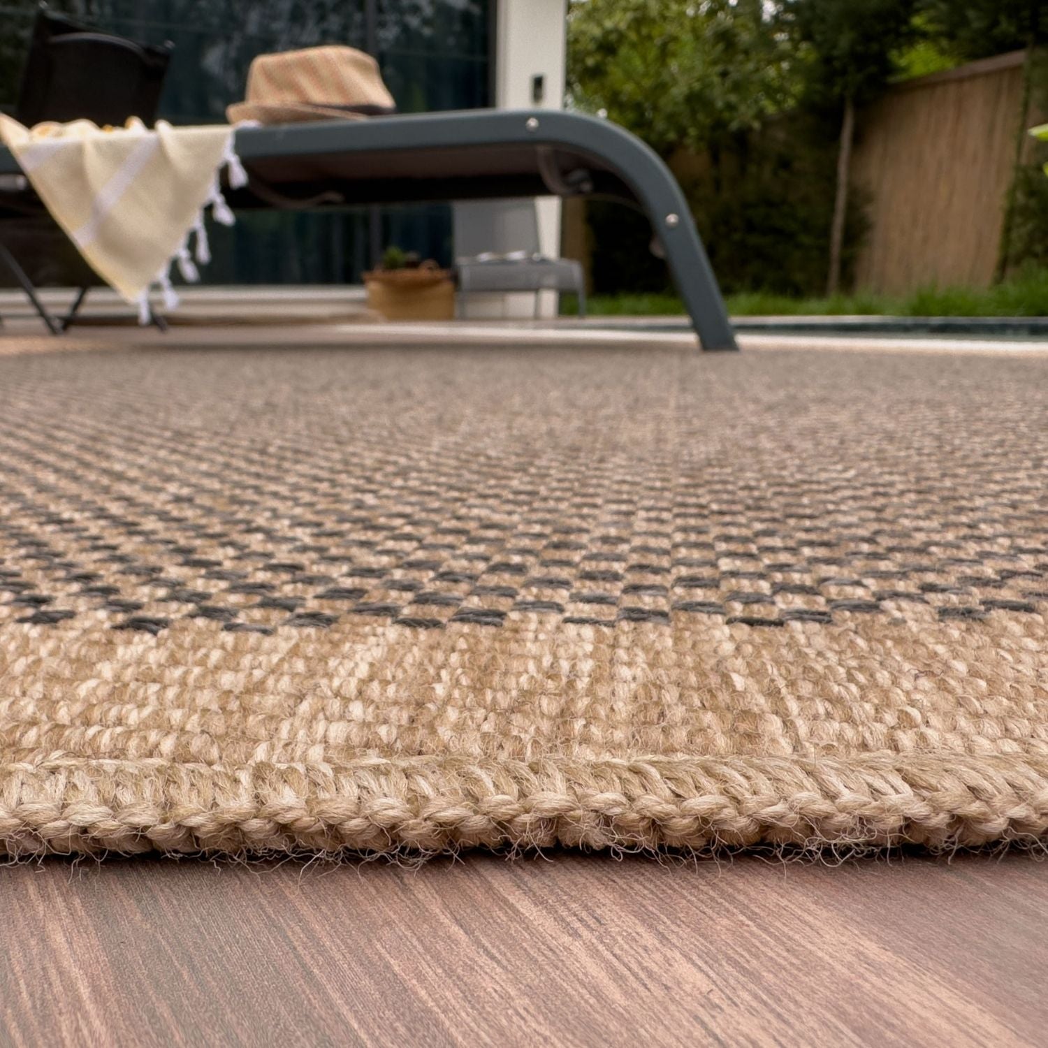 Nature Outdoor Rug Dark Grey