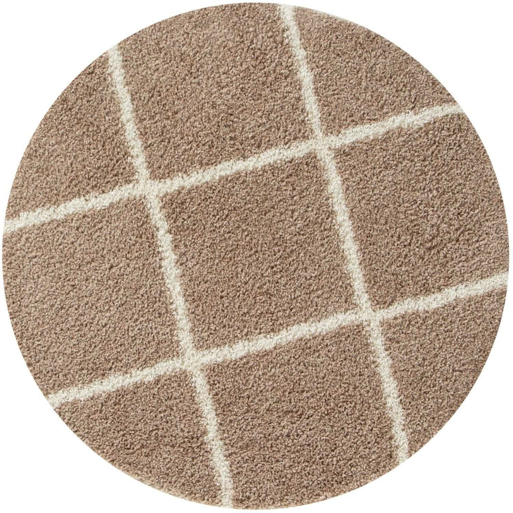 Moroccan Beige Shaggy Natural Rug