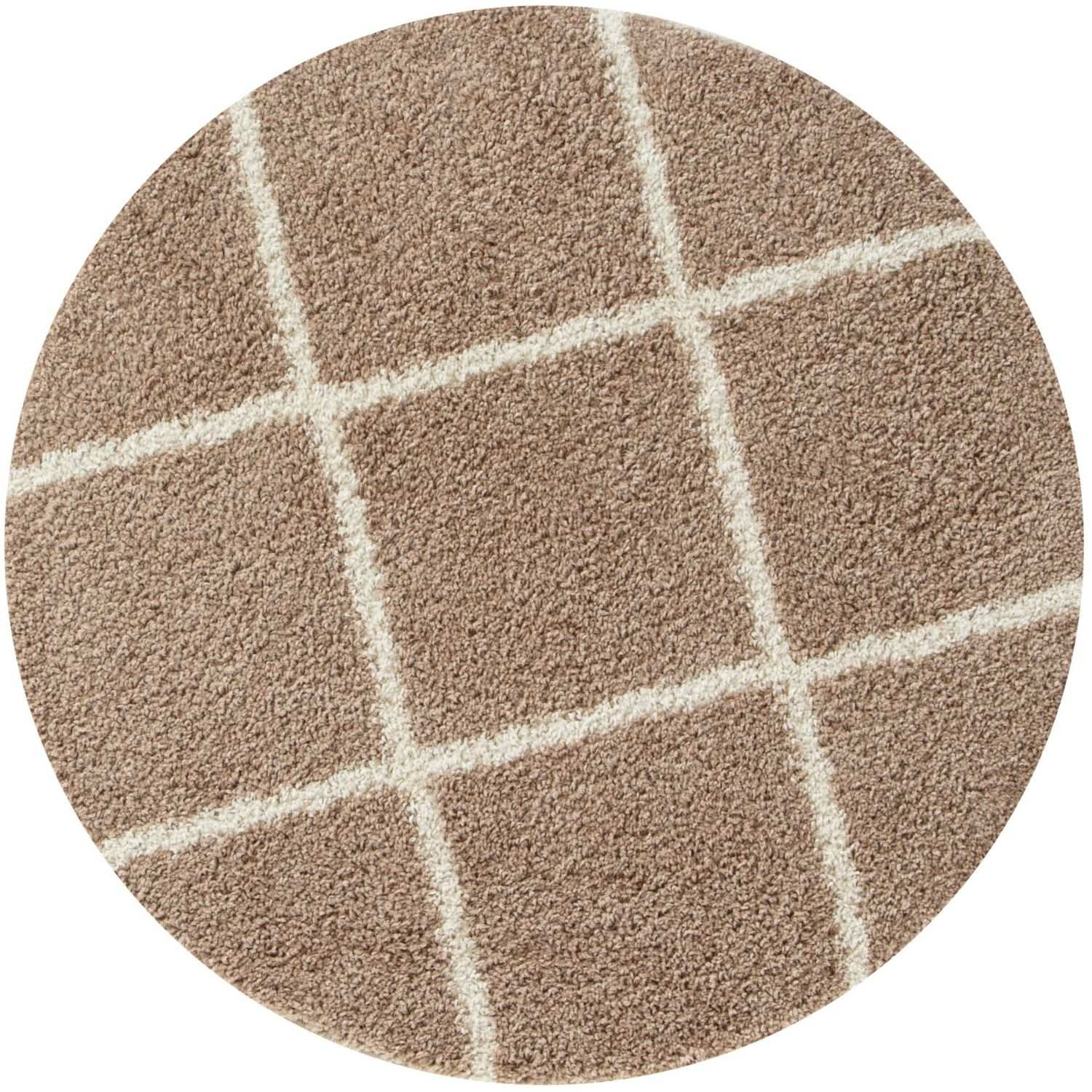 Moroccan Beige Shaggy Natural Rug