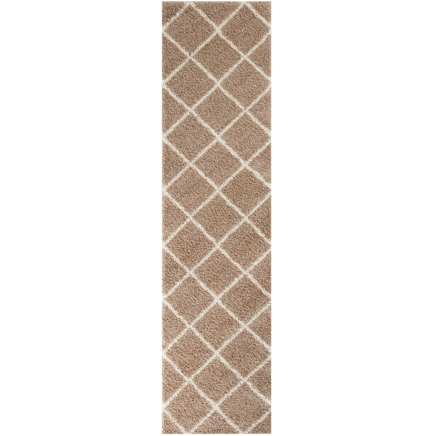 Moroccan Beige Shaggy Natural Rug