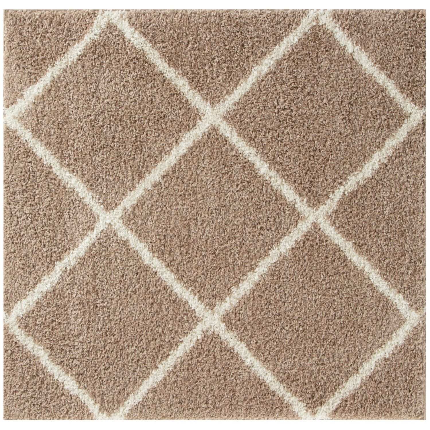 Moroccan Beige Shaggy Natural Rug