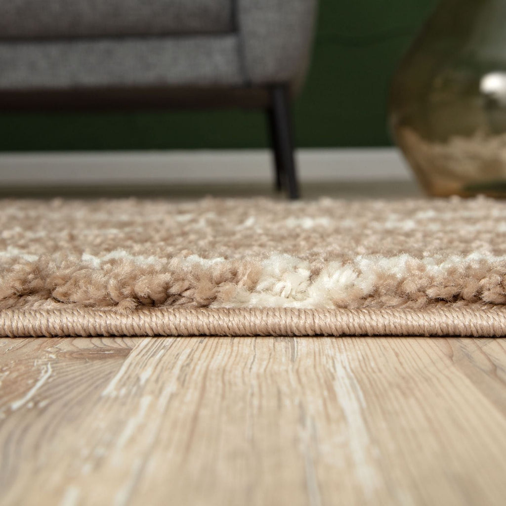 Moroccan Beige Shaggy Natural Rug