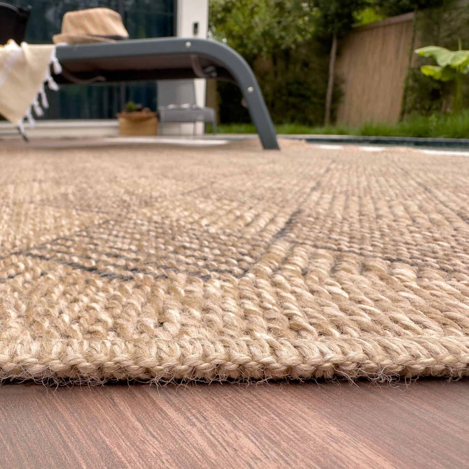 Nature Outdoor Rug Dark Grey