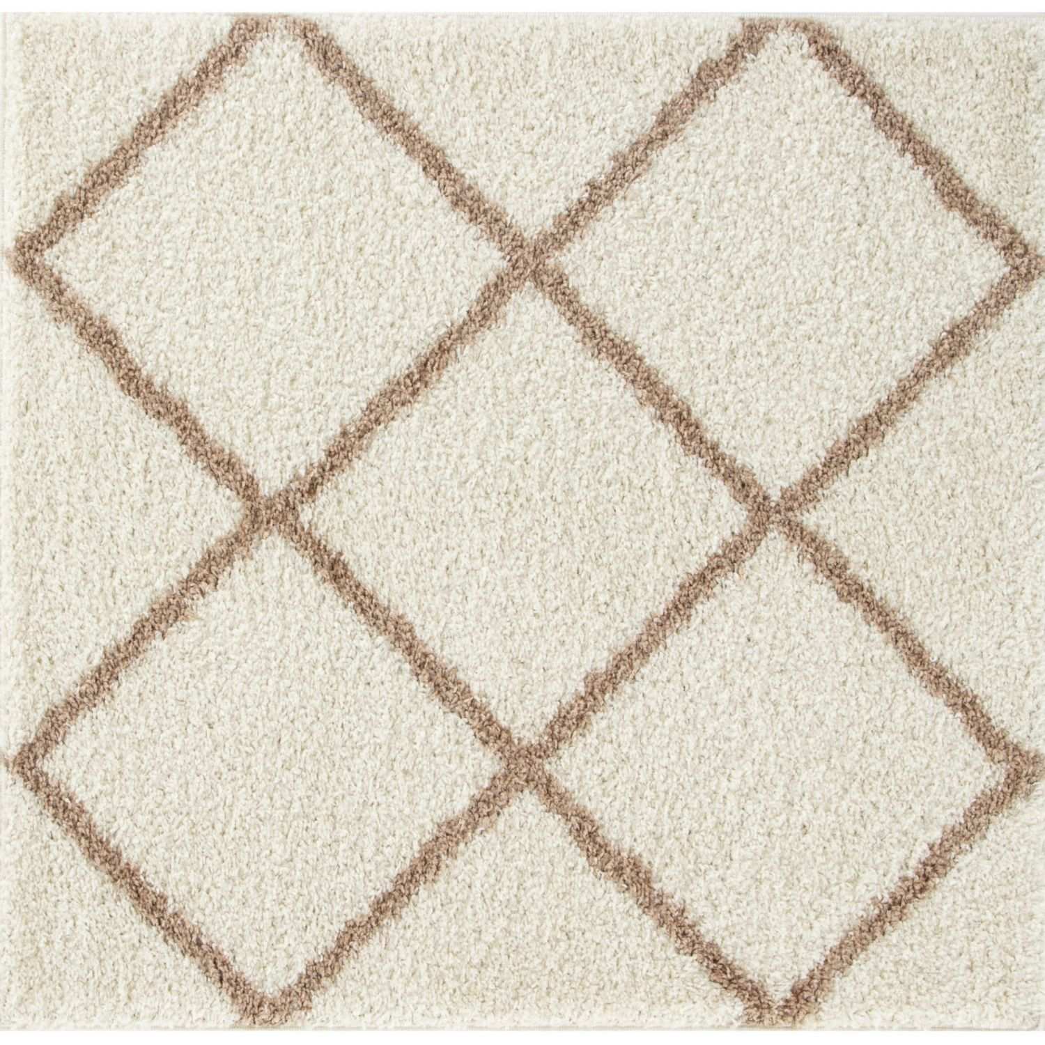 Moroccan Ivory Shaggy Rug