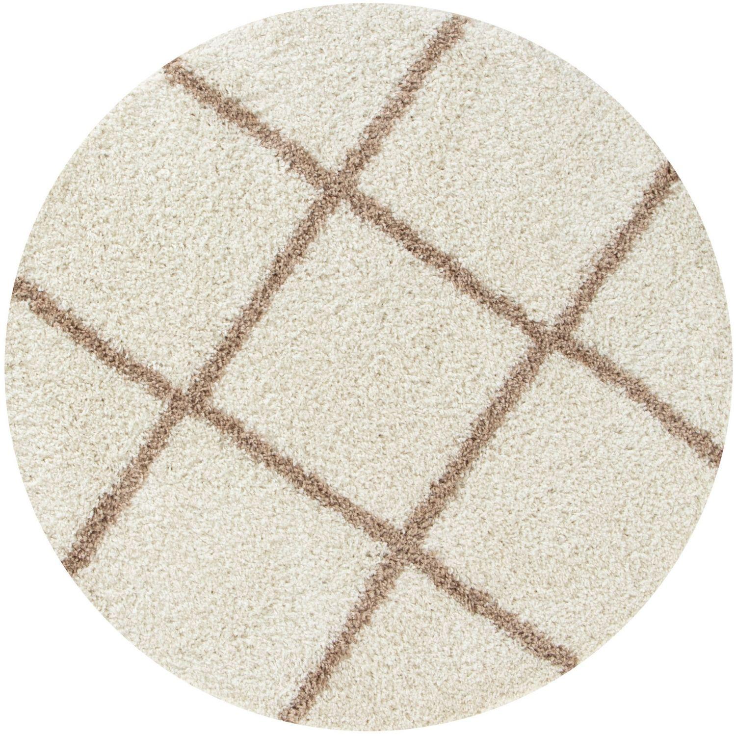 Moroccan Ivory Shaggy Rug
