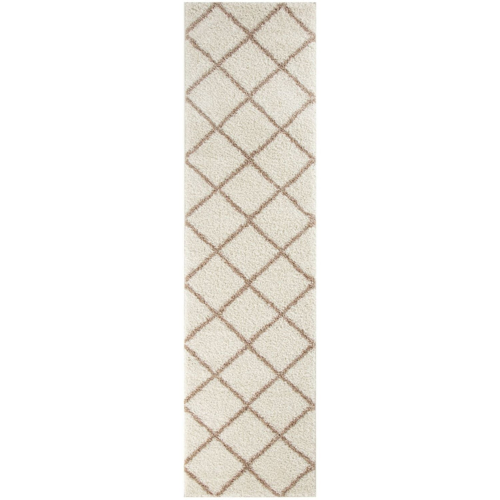 Moroccan Ivory Shaggy Rug