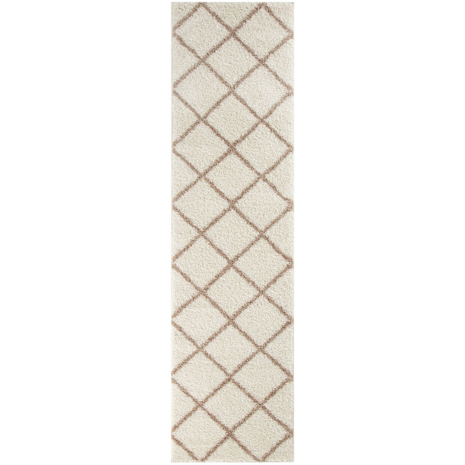 Moroccan Ivory Shaggy Rug
