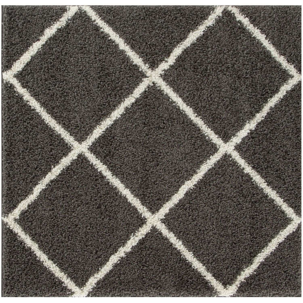 Moroccan Dark Grey Shaggy Rug
