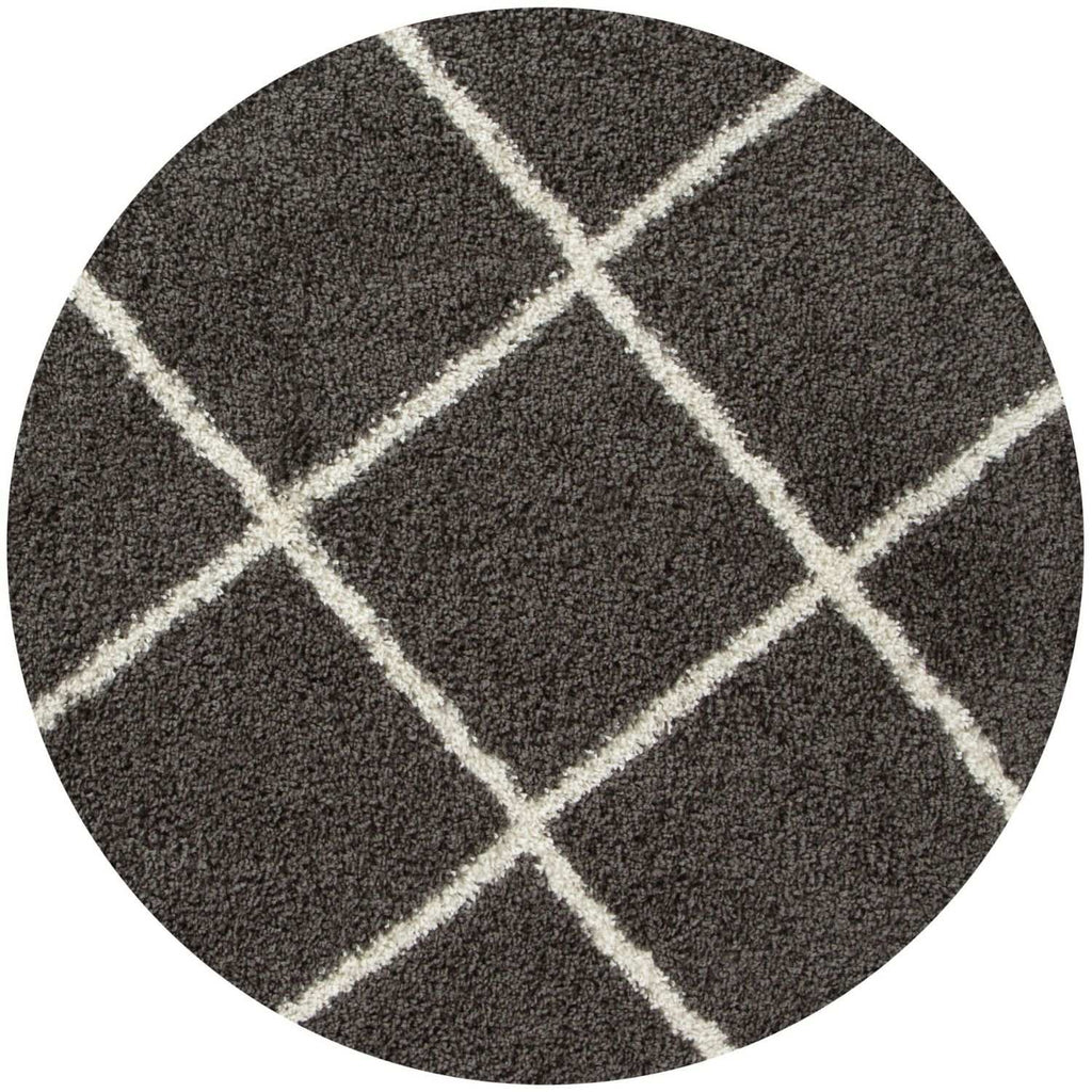Moroccan Dark Grey Shaggy Rug