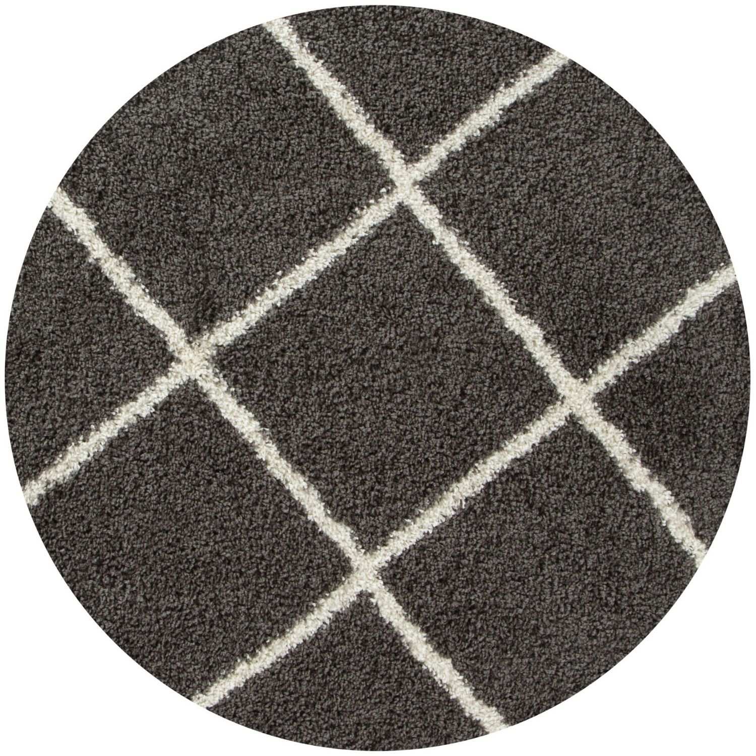 Moroccan Dark Grey Shaggy Rug
