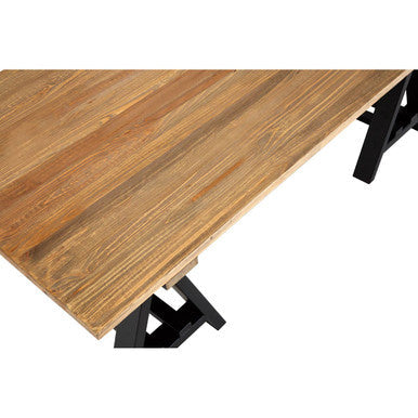 Hampstead Pine Wood & Iron Coffee Table
